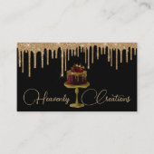 Drijvende gouden en Fancy kookbakkerij Visitekaartje (Voorkant)