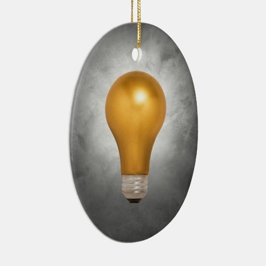 Drijvende gouden lamp keramisch ornament (Rechts)