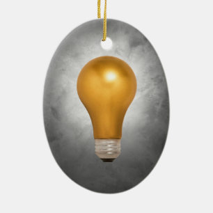 Drijvende gouden lamp keramisch ornament