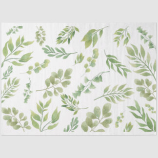 Drijvende groene botanische weefsels tissuepapier