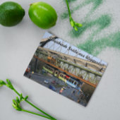 Drijvende groeten uit Wuppertal in het Duits Briefkaart