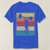 Drijvende gym Weight Lifting Voman T-shirt (Design voorkant)