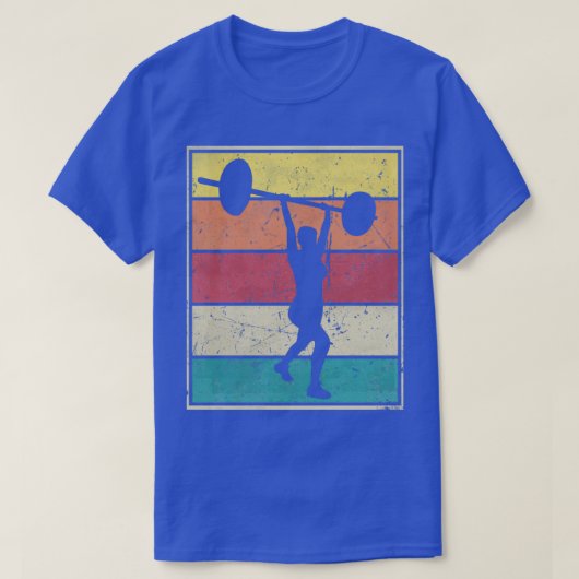 Drijvende gym Weight Lifting Voman T-shirt (Design voorkant)
