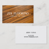 Drijvende hardwood Bouwend Visitekaartje (Voorkant / Achterkant)