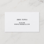 Drijvende hardwood Bouwend Visitekaartje (Achterkant)