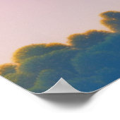 Drijvende hartballonnen in het Poster Sky (Hoek)