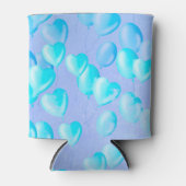 Drijvende harten & dromen - Blauw Blikjeskoeler (Voorkant)