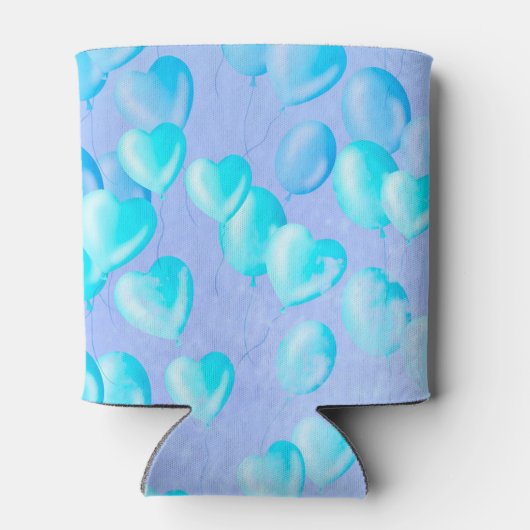 Drijvende harten & dromen - Blauw Blikjeskoeler (Achterkant)