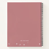 Drijvende harten Grateful Quote Notitieboek (Achterkant)