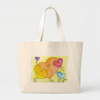 drijvende harten grote tote bag