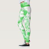 Drijvende harten in groen leggings (Links)