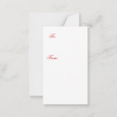 Drijvende harten kinder valentijn notitiekaartje (Achterkant)