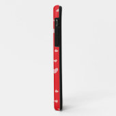 drijvende harten op rood Case-Mate iPhone case (Achterkant/links)