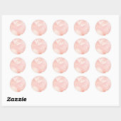 Drijvende harten - Zelfklever Ronde Sticker (Vel)