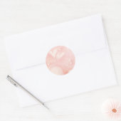 Drijvende harten - Zelfklever Ronde Sticker (Envelop)