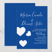 Drijvende hartlettertekens met weduwschap Vette kl Kaart (Voorkant / Achterkant)