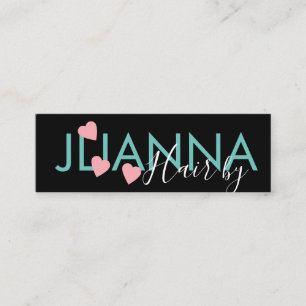 Drijvende hartslag Makeup Salon Nails Eyelashes Mini Visitekaartje