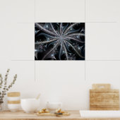 Drijvende hartspiraal poster (Keuken)