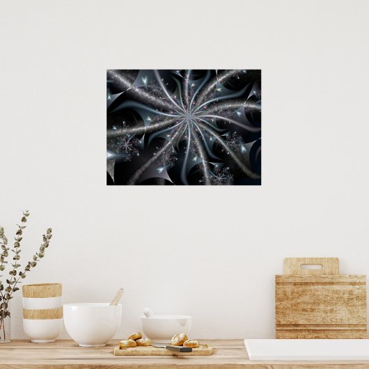 Drijvende hartspiraal poster (Keuken)