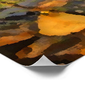 Drijvende herfst Abstract Poster (Hoek)