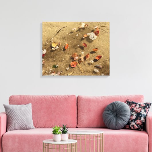 Drijvende herfst canvas afdruk (Insitu (Woonkamer))
