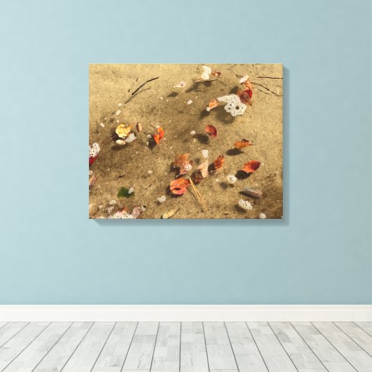 Drijvende herfst canvas afdruk (Insitu (Houten vloer))