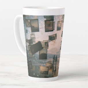 Drijvende herinneringen aan zee latte mok