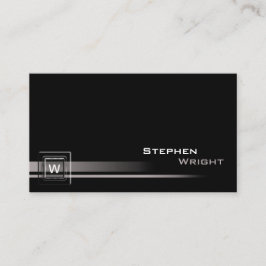 Drijvende hoek Monogram kubus Moderne aangepaste k Visitekaartje