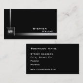 Drijvende hoek Monogram kubus Moderne aangepaste k Visitekaartje (Voorkant / Achterkant)