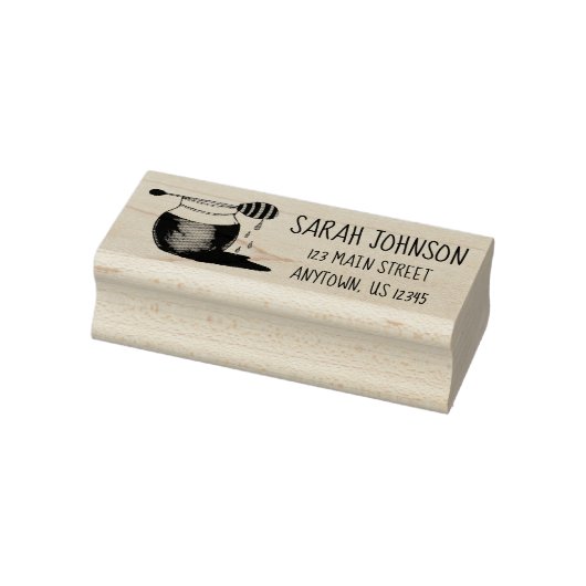 Drijvende Honingpot Honeypot Foodie Personalized Rubberstempel (Stempel)