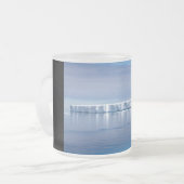 Drijvende ijsberg matglas koffiemok (Voorkant links)