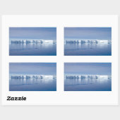 Drijvende ijsberg rechthoekige sticker (Vel)