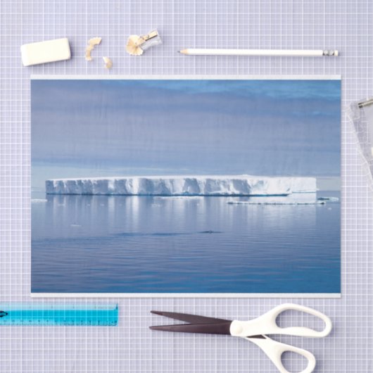 Drijvende ijsberg tissuepapier (Craft)