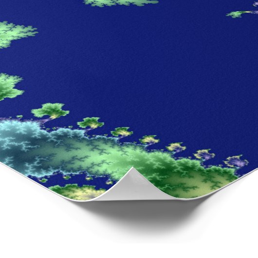 Drijvende in - fractaal Poster (Hoek)