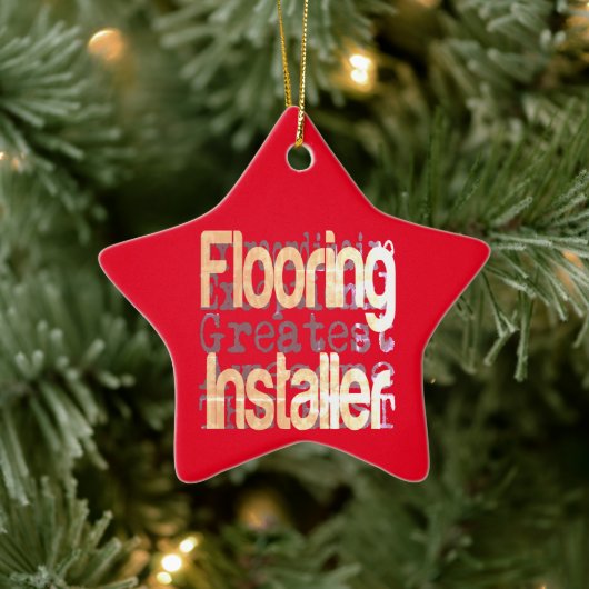 Drijvende installateur Extraordinaire Keramisch Ornament (Boom)