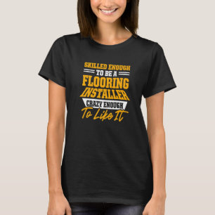 Drijvende installatie van installateur-contractant t-shirt