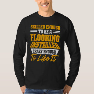 Drijvende installatie van installateur-contractant t-shirt