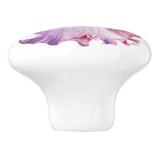 Drijvende iris 1 keramische ladeknop keramische knop (Zijkant)