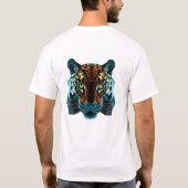 Drijvende Jaguar Face Art T-shirt (Achterkant)