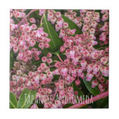 Drijvende Japanse Andromeda Plant Floral Tegeltje (Voorkant)