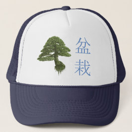 Drijvende Japanse bonsai Tree Trucker Hat Trucker Pet
