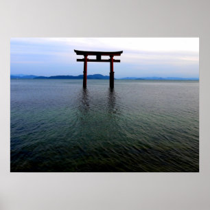 Drijvende Japanse Tori Poster