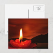Drijvende kaars briefkaart (Voorkant / Achterkant)