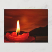Drijvende kaars briefkaart (Voorkant)