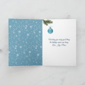 Drijvende Kerst Sneeuw Harten Feestdagen Kaart (Binnen)