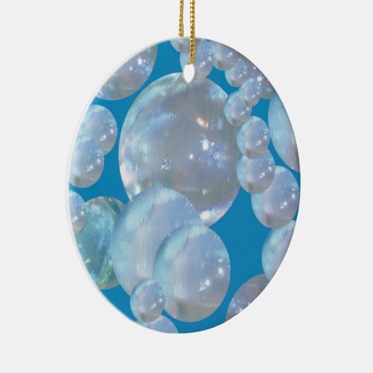 Drijvende kerstversiering keramisch ornament (Rechts)