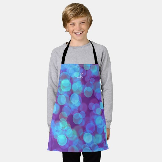 Drijvende kleur schort (Gedragen)