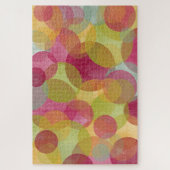 Drijvende kleurrijke cirkels Abstracte digitale ku Legpuzzel (Verticaal)