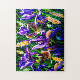 Drijvende koeienvogels legpuzzel