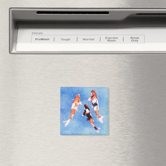 Drijvende Koi blauwe Magnet (Insitu (Vaatwasser))